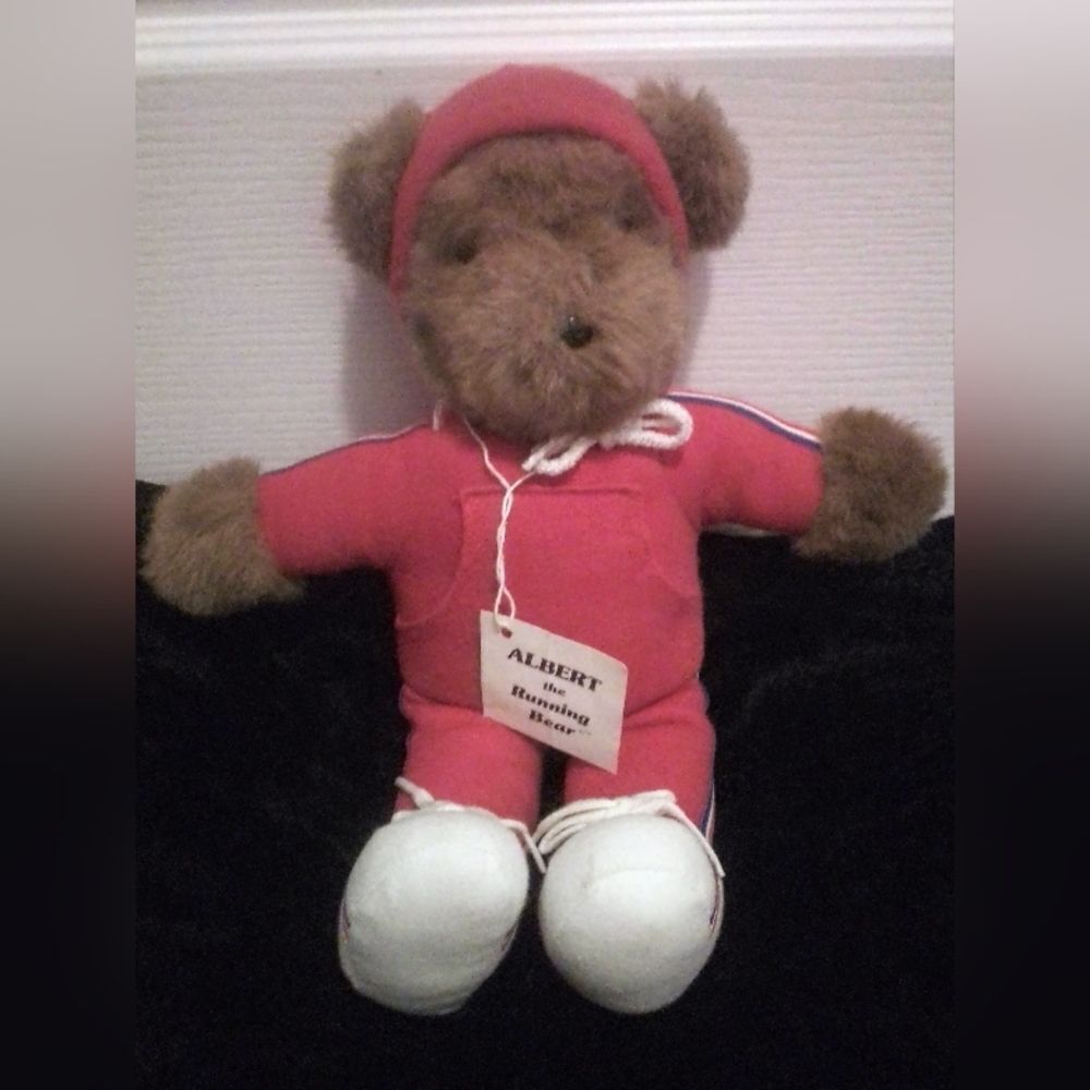 Vintage 1979 Albert the Running Bear Plush Toy